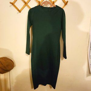 Zara Green Body-Con Fress